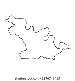 Soroca District map, province of Moldova. Vector illustration.