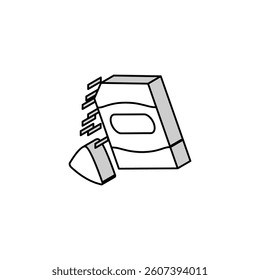 sorption probiotics isometric icon vector. sorption probiotics sign. isolated symbol illustration