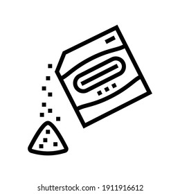 sorption probiotics line icon vector. sorption probiotics sign. isolated contour symbol black illustration