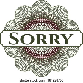 Sorry abstract linear rosette