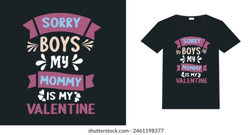 Lo siento chicos Feliz día de San Valentín camiseta de diseño Vector , camiseta de San Valentín