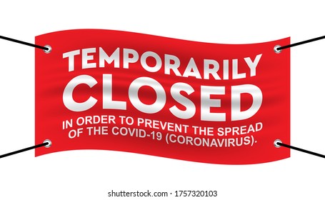 Sorry we’re closed background template.