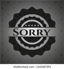 Sorry dark badge