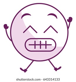 sorry face emoticon kawaii character