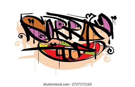 DESCULPE grafite design de estilo personalizado