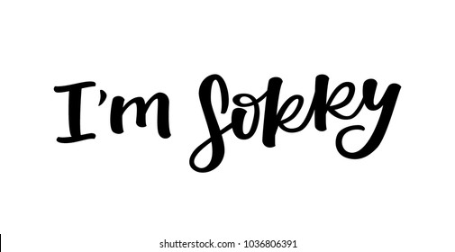 I'M SORRY | HAND LETTERING
