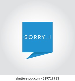 Sorry icon vector