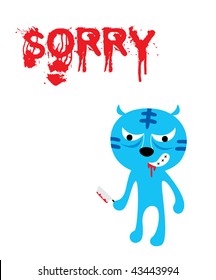 sorry kitten card