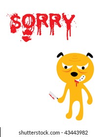 sorry puppy card