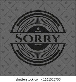 Sorry realistic dark emblem