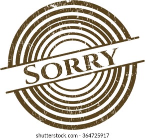 Sorry rubber grunge seal