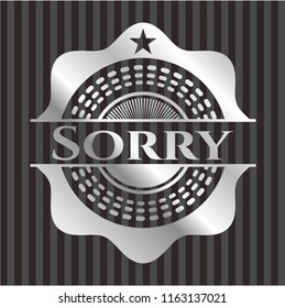 Sorry silver badge or emblem