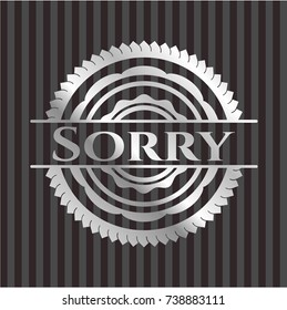 Sorry silver emblem or badge