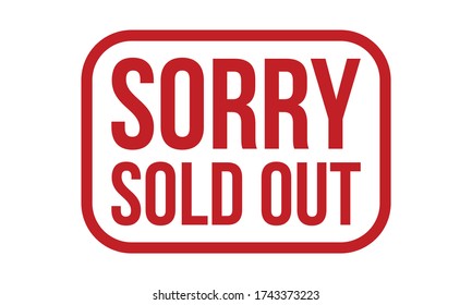 Sorry Sold Out Sign の画像 写真素材 ベクター画像 Shutterstock