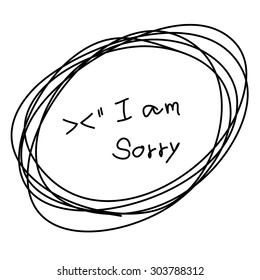 i am sorry text