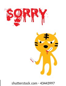 sorry tiger card