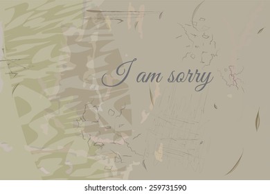 I am sorry vector abstract texture, place for text
