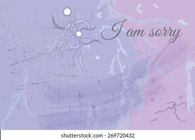 I am sorry vector abstract texture, place for text