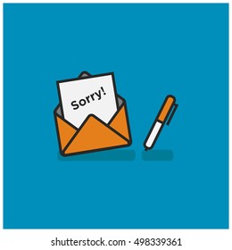 Image result for sorry letter icon