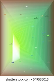 sort among different triangle vector background, brilliant miracle into group