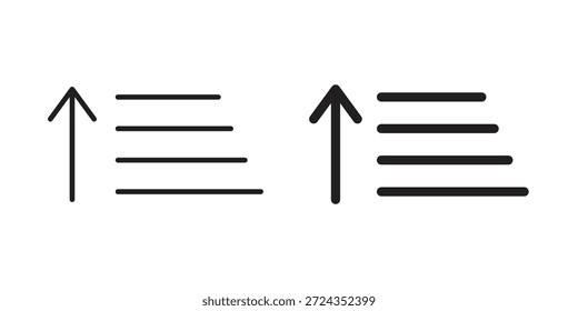 Ordenar la cantidad de iconos de color negro en varios estilos