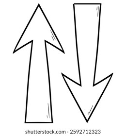 sort button illustration hand drawn outline vector
