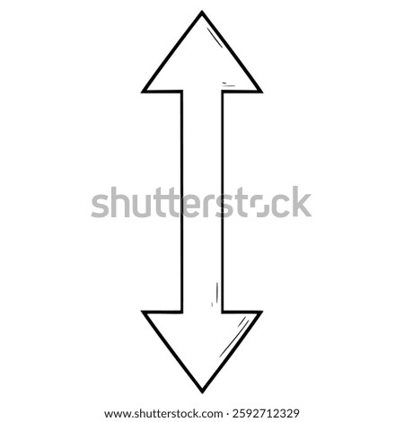 sort button illustration hand drawn outline vector