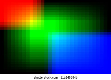 Ordenar cuadrícula de color El rojo, el verde y el azul se mezclan como imágenes de fondo.