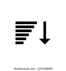 Sort descending icon