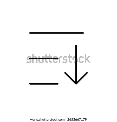 Sort Descending Icon for Data Table