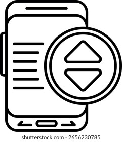 Ordenar diseño de icono de estilo relleno