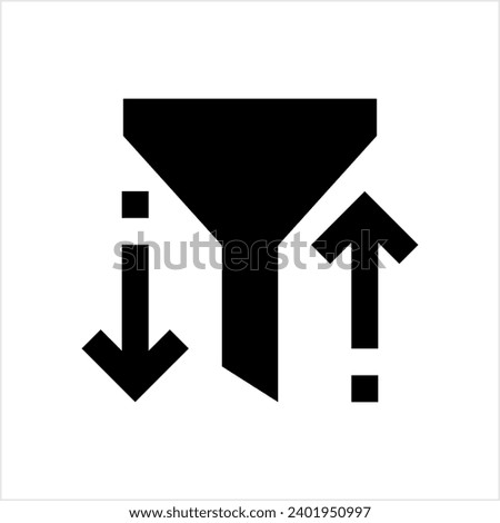 Sort Icon, Data, Information Sort Icon Vector Art Illustration