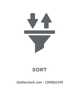 Sort icon. Sort design concept from  collection. Simple element vector illustration on white background.
