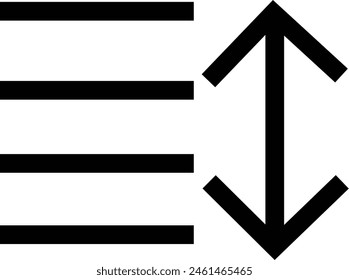 Sort icon design EPS 10.