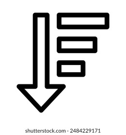 Ordenar diseño de icono en estilo relleno y contorneado
