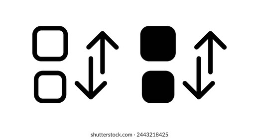 Sort icon. flat illustration of vector icon
