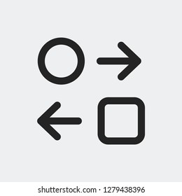 Sort icon isolated on background. Arrow symbol modern, simple, vector, icon for website design, mobile app, ui. Vector Illustration
