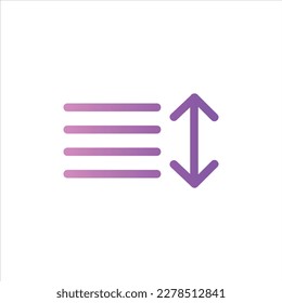 icono de ordenación con vektor aislado y fondo transparente.