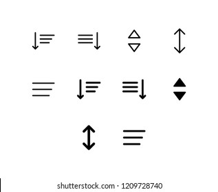 Sort Icon Logo Vector Symbol. List Icon - Shutterstock ID 1209728740