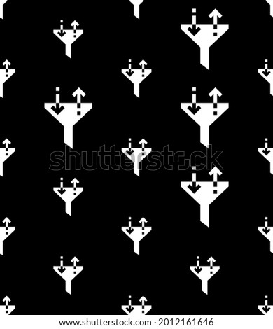 Sort Icon Seamless Pattern, Data, Information Sort Icon Vector Art Illustration