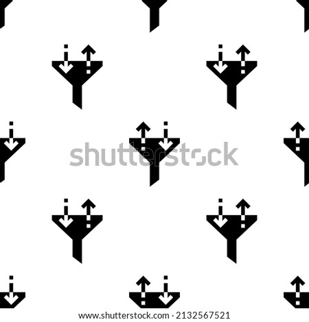 Sort Icon Seamless Pattern, Data, Information Sort Icon Vector Art Illustration