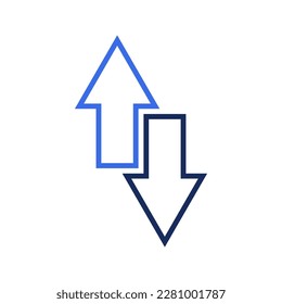 Icono de ordenación. inicio de sesión para concepto móvil y diseño web. ilustración vectorial