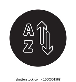 sort icon vector for any purposes on white background