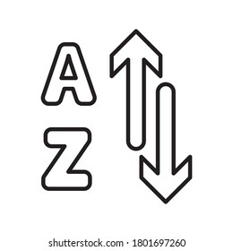 sort icon vector for any purposes on white background