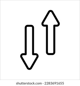 sort icon vector for any purposes, vector illustration on white background