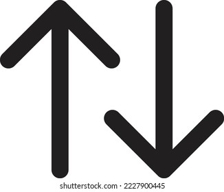 Sort icon vector illustration, material design, outline.