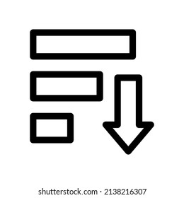 Sort Icon Vector Symbol Design Illustration