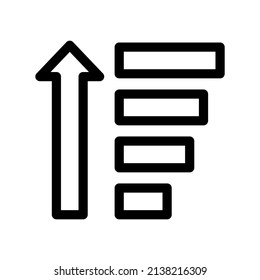 Sort Icon Vector Symbol Design Illustration