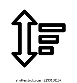 Sort Icon Vector Symbol Design Illustration