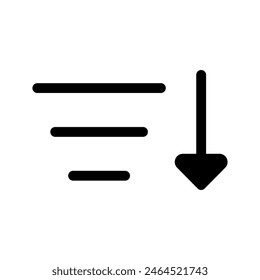 Sort Icon Vector Symbol Design Illustration
